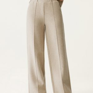 High Waisted Straight Leg Pull On Pant