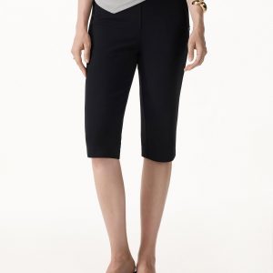 Stretch Ponte Chic Capri Pants with Pocket