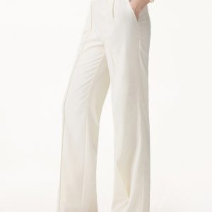 Lyocell-Linen Pintuck Wide Leg Vacay Pants